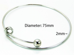 HY Jewelry Wholesale Stainless Steel 316L Bangle (PDA Style))-HY81B0141HGG