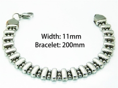 HY Wholesale Stainless Steel 316L Bracelets (Steel Color)-HY81B0174HIW
