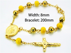 HY Wholesale Rosary Bracelets Stainless Steel 316L-HY76B0529MLS
