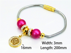 Stainless Steel 316L Bracelets (18K-Gold Color)-HY12B0374HKS