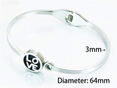 Stainless Steel 316L Bangle (Popular)-HY59B0852HZL