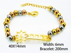 HY Wholesale Rosary Bracelets Stainless Steel 316L-HY76B0308NZ