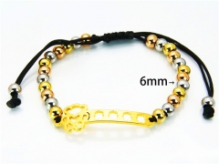 HY Wholesale Rosary Bracelets Stainless Steel 316L-HY76B0818NS