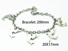 HY Wholesale Stainless Steel 316L Bracelets (Steel Color)-HY81B0181OW