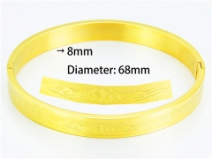 Stainless Steel 316L Bangle (Popular)-HY42B0005PL