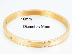 HY Wholesale Stainless Steel 316L Bangle (Natural Crystal)-HY42B0055HKL
