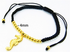 HY Wholesale Stainless Steel 316L Bracelets (18K-Gold Color)-HY81B0038HIZ