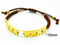 HY Wholesale Stainless Steel 316L Bracelets (18K-Gold Color)-HY90B0092HMZ