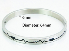 Stainless Steel 316L Bangle (Popular)-HY42B0027HIC
