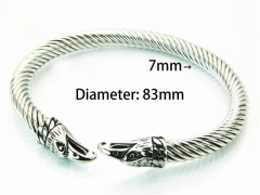 HY Jewelry Wholesale Stainless Steel 316L Bangle (Steel Wire)-HY22B0072ILZ