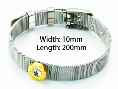 Stainless Steel 316L Bangle (Strap Style)-HY81B0124HLR
