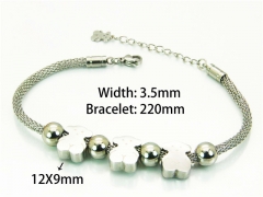 HY Wholesale Stainless Steel 316L Bracelets (Steel Color)-HY90B0143HMB