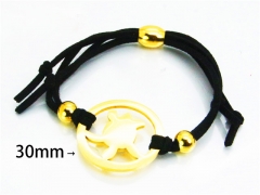 HY Wholesale Stainless Steel 316L Bracelets (18K-Gold Color)-HY81B0641PW