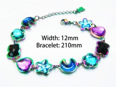 Stainless Steel 316L Bracelets (Colorful)-HY90B0222IJG