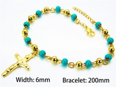 HY Wholesale Rosary Bracelets Stainless Steel 316L-HY76B0510ML