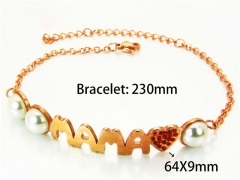 HY Wholesale Stainless Steel 316L Bracelets (14K-Rose Gold Color)HY90B0188HOX