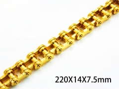 Stainless Steel 316L Bracelets (Bike Chain)-HY08B0101ILA