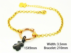 HY Wholesale Stainless Steel 316L Bracelets (18K-Gold Color)-HY90B0149HJY