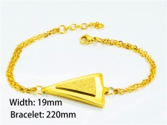 Stainless Steel 316L Bracelets (18K-Gold Color)-HY12B0375KQ