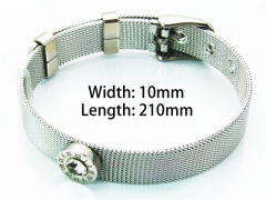 Stainless Steel 316L Bangle (Strap Style)-HY81B0123HKA
