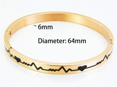 Stainless Steel 316L Bangle (Popular)-HY42B0029HLL
