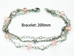 HY Wholesale Stainless Steel 316L Bracelets (Steel Color)-HY81B0164HHD