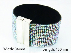 Wholesale Bracelets (Leather) (Natural Crystal)-HY81B0422HME