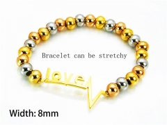 HY Wholesale Rosary Bracelets Stainless Steel 316L-HY76B0462MLR