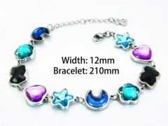Stainless Steel 316L Bracelets (Colorful)-HY90B0219IHF