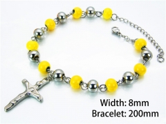 HY Wholesale Rosary Bracelets Stainless Steel 316L-HY76B0518MD