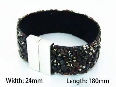 Wholesale Bracelets (Leather)  (Natural Crystal)-HY81B0450HLG