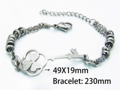 Stainless Steel 316L Bracelets (Steel Color)-HY55B0154ME