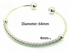 HY Jewelry Wholesale Stainless Steel 316L Bangle (Steel Wire)-HY58B0218LF