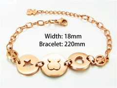 HY Wholesale Stainless Steel 316L Bracelets (14K-Rose Gold Color)HY90B0172HPY