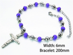 HY Wholesale Rosary Bracelets Stainless Steel 316L-HY76B0503ME