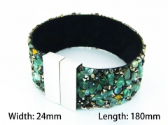 Wholesale Bracelets (Leather) (Natural Crystal)-HY81B0456HLC