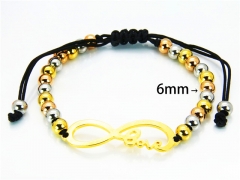 HY Wholesale Rosary Bracelets Stainless Steel 316L-HY76B0803NT