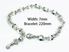 Stainless Steel 316L Bracelets (Steel Color)-HY81B0648MC