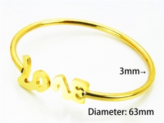 HY Jewelry Wholesale Stainless Steel 316L Bangle (PDA Style)-HY58B0183MR