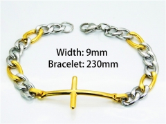 HY Wholesale Stainless Steel 316L Bracelets (18K-Gold Color)-HY55B0671NZ