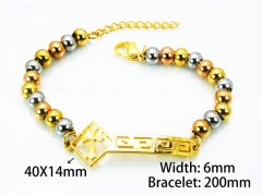 HY Wholesale Rosary Bracelets Stainless Steel 316L-HY76B0300NA