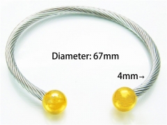 HY Jewelry Wholesale Stainless Steel 316L Bangle (Steel Wire)-HY58B0154NC