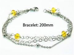 HY Wholesale Stainless Steel 316L Bracelets (18K-Gold Color)-HY81B0169HHB