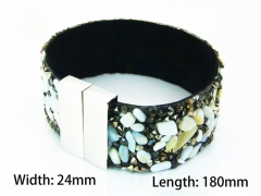 Wholesale Bracelets (Leather) (Natural Crystal)-HY81B0445HLT