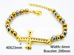 HY Wholesale Rosary Bracelets Stainless Steel 316L-HY76B0306NC