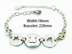 HY Wholesale Stainless Steel 316L Bracelets (Steel Color)-HY90B0170HMD