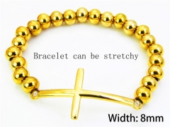 HY Wholesale Rosary Bracelets Stainless Steel 316L-HY76B0247NZ