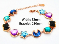 Stainless Steel 316L Bracelets (Colorful)-HY90B0221IKG