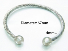 HY Jewelry Wholesale Stainless Steel 316L Bangle (Steel Wire)-HY58B0153MF