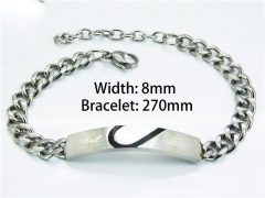 Stainless Steel 316L Bracelets (Steel Color)-HY55B0672NV